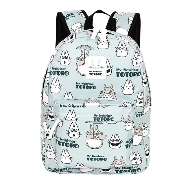 Totoro рюкзаки женские милые 15,6 ''рюкзак для ноутбука школьные сумки для подростков девочек мальчиков рюкзак для женщин Mochila - Цвет: totoro