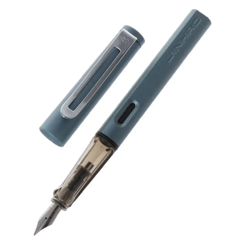 02 Jinhao 599-A роскошная мужская перьевая ручка бизнес-Студенческая 0,5 мм Средний Тонкий перьевая каллиграфия школьные офисные принадлежности пишущий инструмент - Цвет: 02