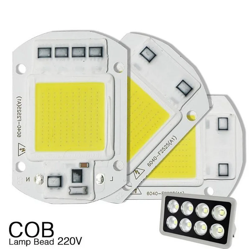 Светодиодный чип COB 10 Вт 30 40 60 220 В с высоким входом умный IC драйвер подходит для DIY
