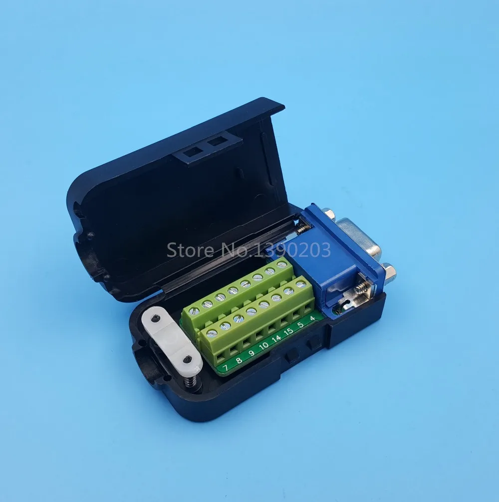 DB15 VGA гнездовой 3-рядный 15-контактный разъем пробойные клеммы типа сделай сам |
