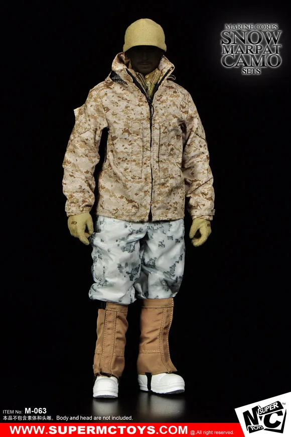 1/6 весы рисунок аксессуар MarinCorp зимние Marpat с камуфляжным принтом комплекты для