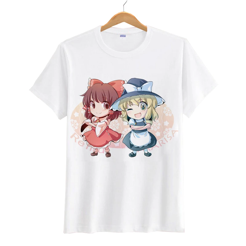 Футболки с рисунком из Аниме Touhou Project футболки для косплея Saigyouji Yuyuko Hakurei Reimu