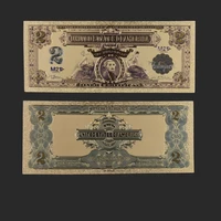 world paper money banknotes usa 2 dollars gold foil banknote bill american design
