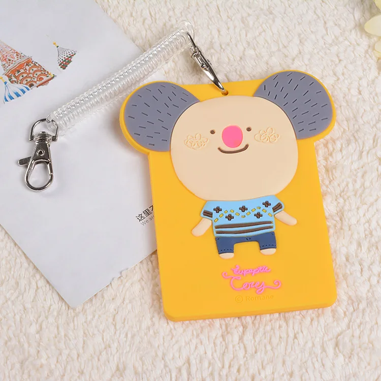 Милый милый чехол для банковских карт держатели автобусов бейдж удостоверения