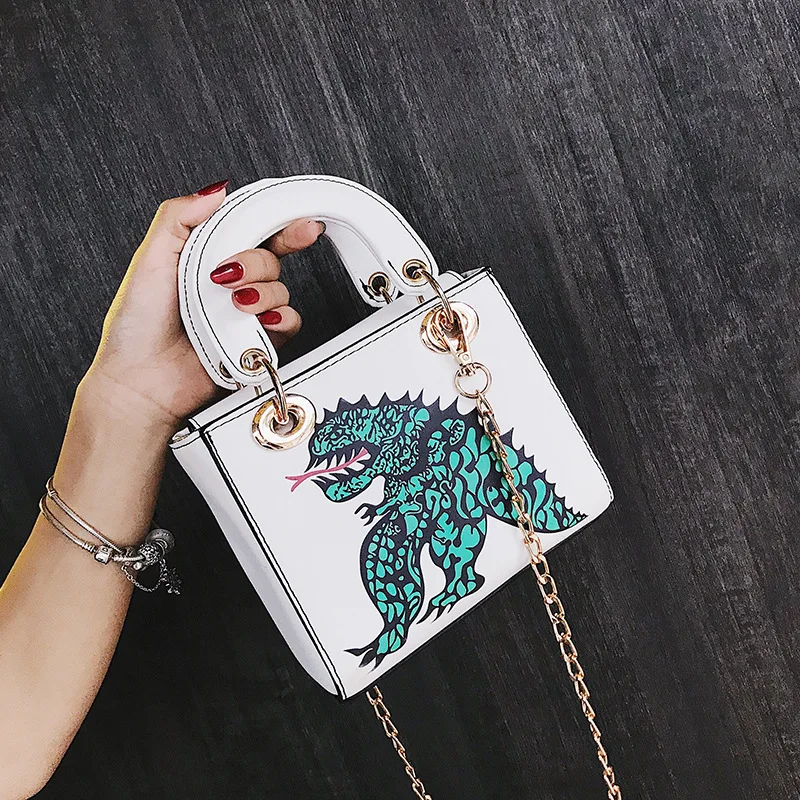 2018 Новая мода корейский стиль WomenBag динозавр один сумка Кроссбоди мешок леди
