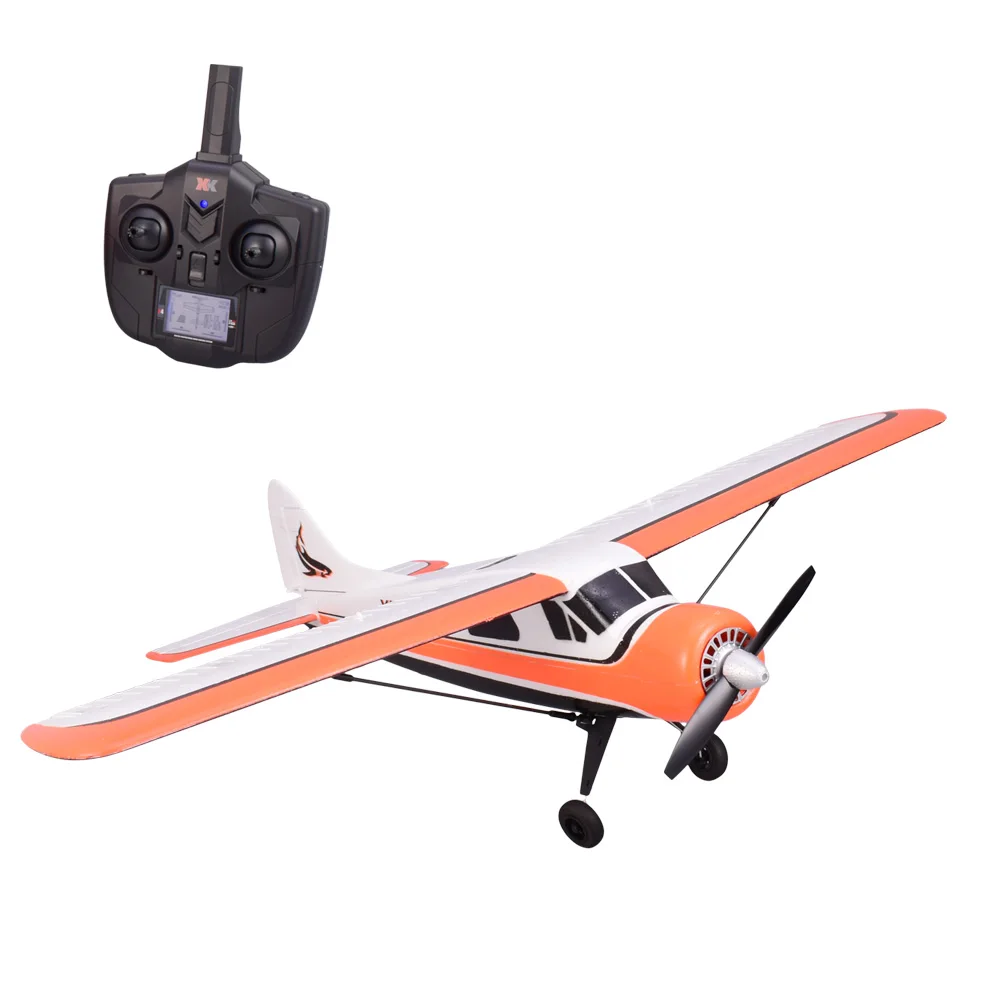 XK DHC-2 A600 2 4G 4CH бесщеточный 3D6G Системы RC Самолет 6 оси AB Glider пульт дистанционного