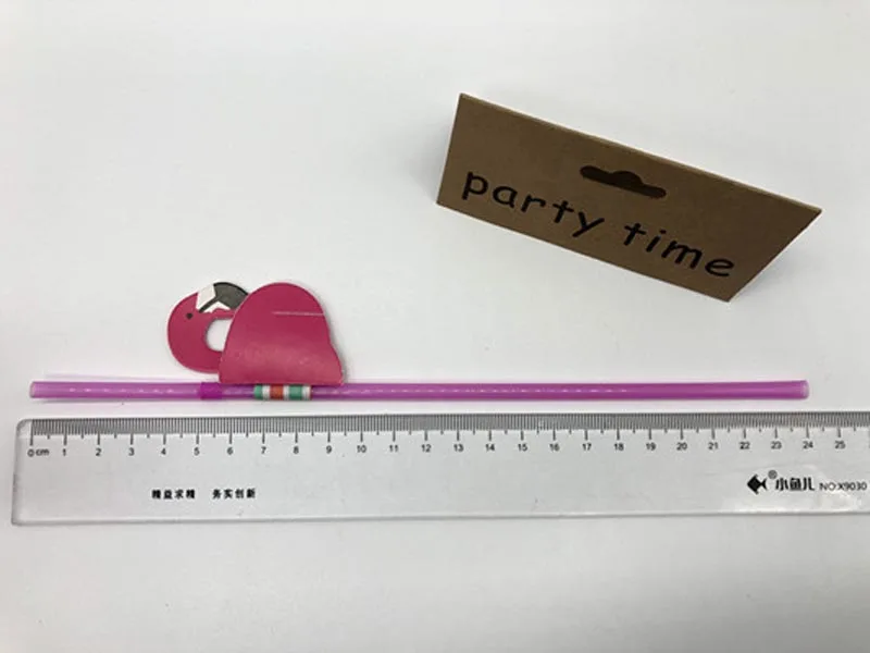 10 шт Фламинго пластиковые соломинки для питья летние пляжные аксессуары