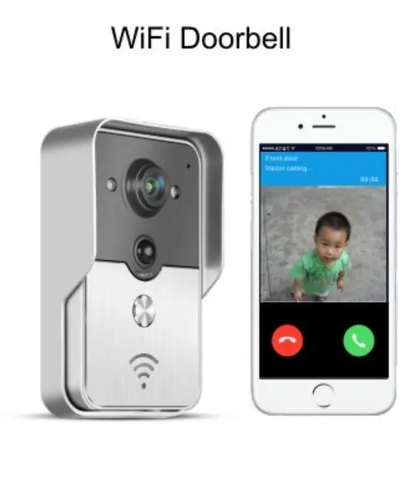 Беспроводной Wi Fi умный цвет глазок Визуальный дверной звонок и ИК ночного