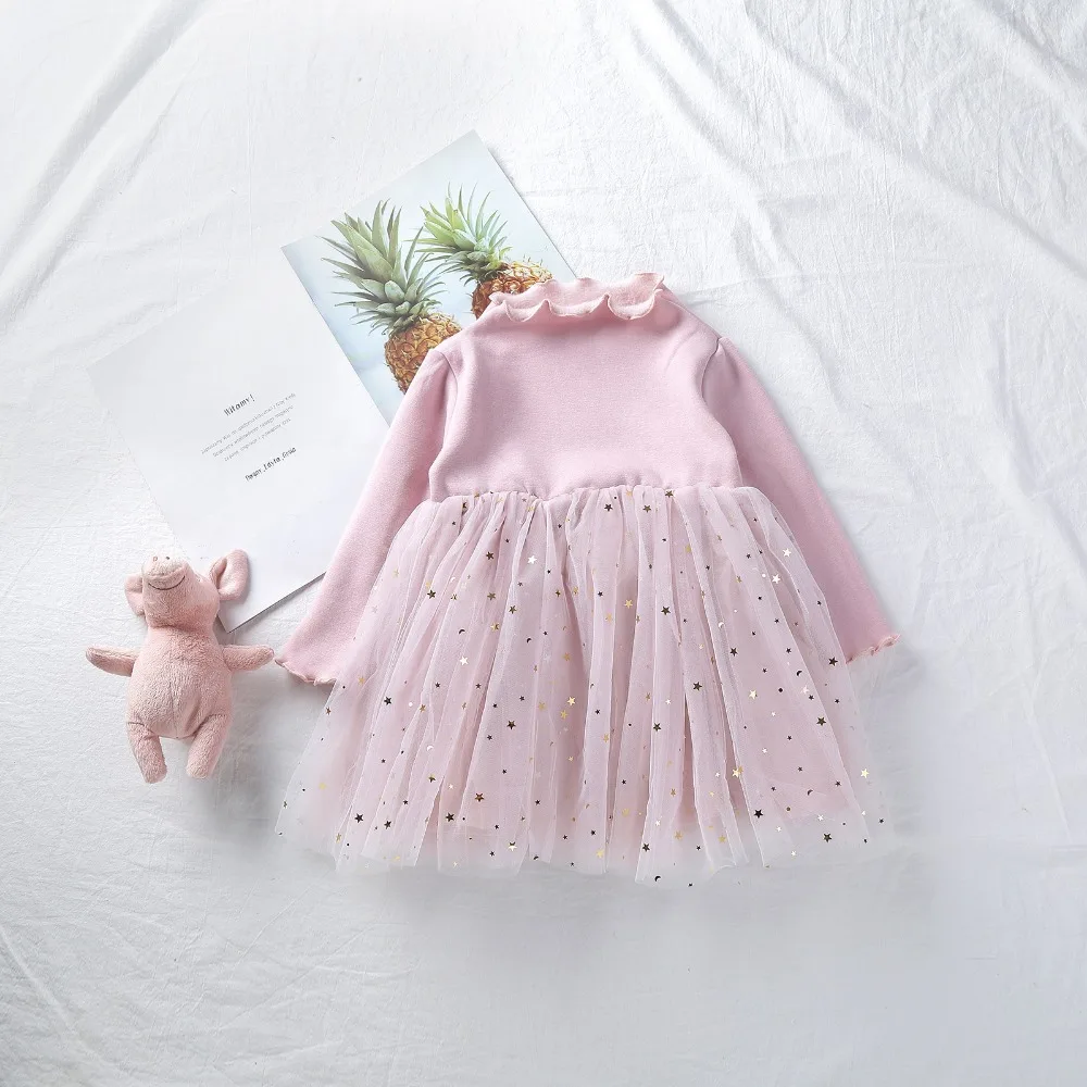 Осень/Зима 2018 Модное детское платье без рукавов для девочек плотная теплая Милая