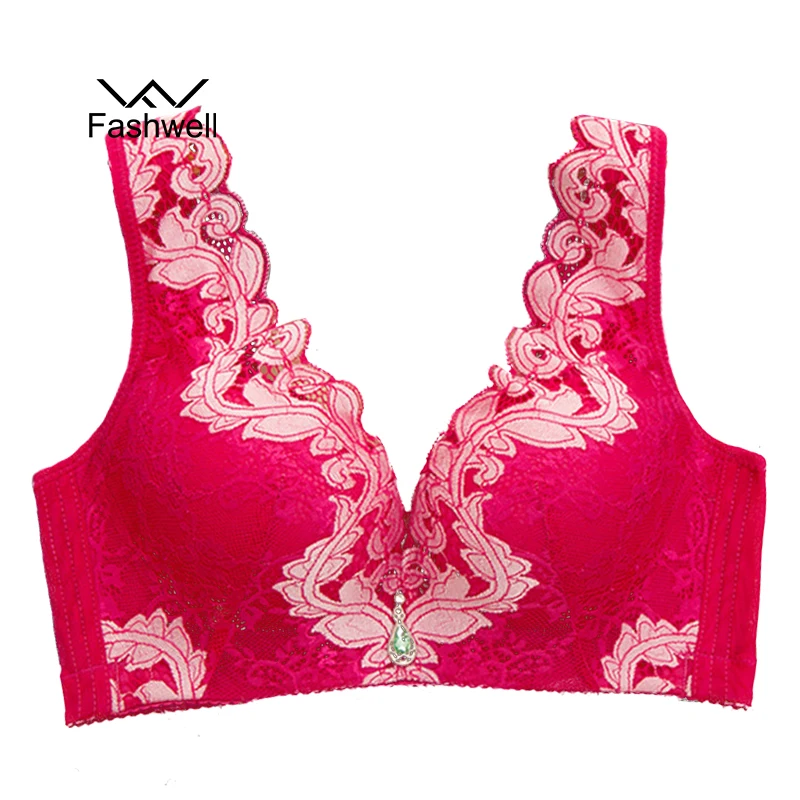 Сексуальные цветочные кружева бюстгальтеры для женщин пуш ап Bralette нижнее белье