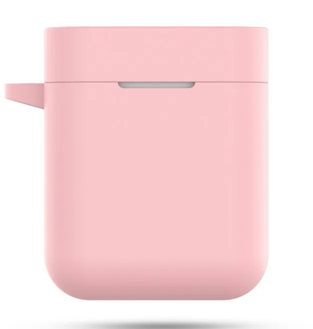 Pink Силиконовый чехол для Xiaomi airdots Pro true беспроводные Bluetooth наушники противоударные сумки для Xiaomi airdots чехол - Цвет: Pink