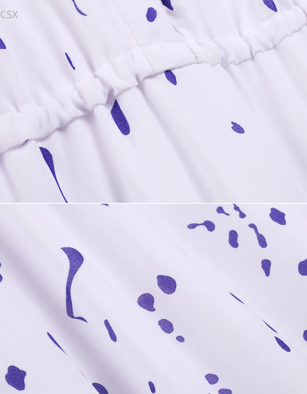 Женское шифоновое платье рубашка MwOiiOwM длинное белое макси в горошек с отложным