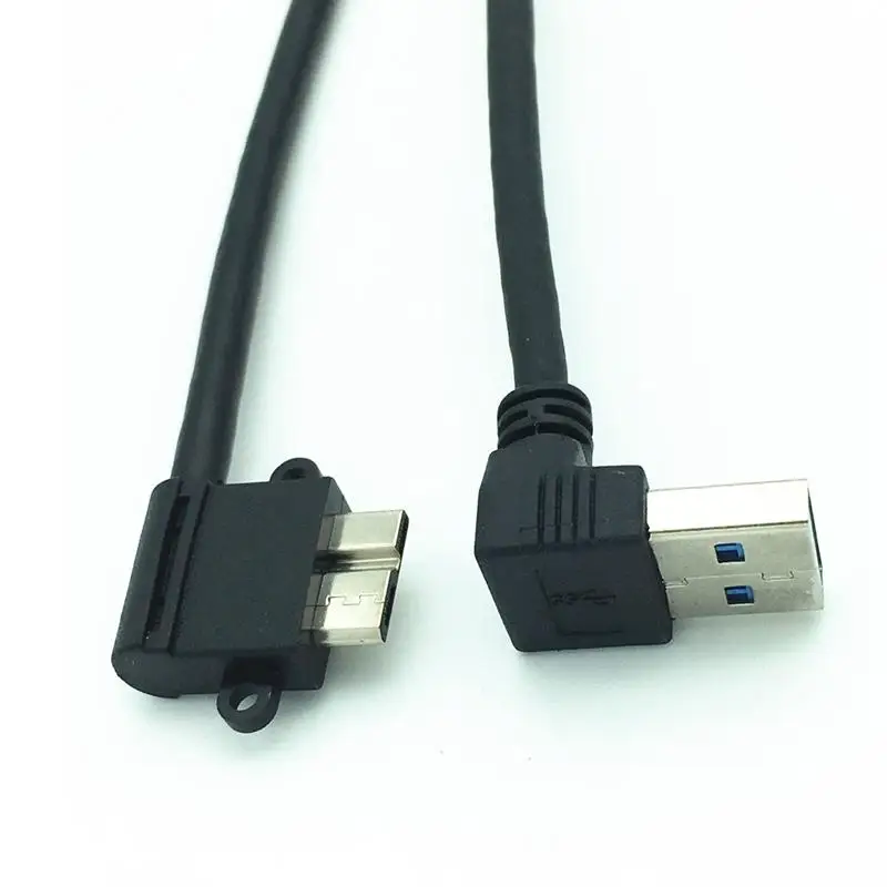 2 Упак. Угловой USB 3 0 Micro-B папа вниз A Мужской адаптер кабель для Samsung Galaxy Note N9005 N9002