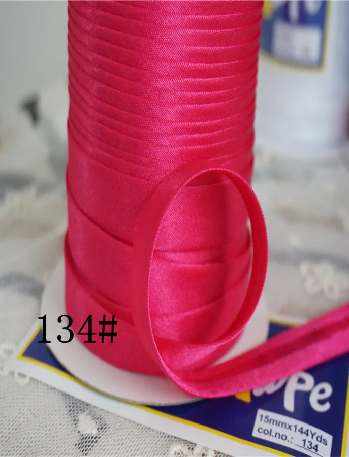 Col No.134 5/"(15 мм) X25Yards/карта атласная косая лента, AW бренд ручной работы для пошив одежды «сделай сам» и обрезки - Цвет: Col No.134
