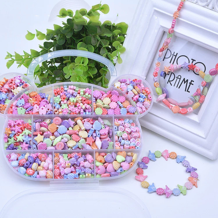 Diy Забавные бусинки, игрушки-головоломки, милая упаковка ювелирных изделий, весь набор аксессуаров для детей, детские художественные Развивающие игрушки для рукоделия ручной работы