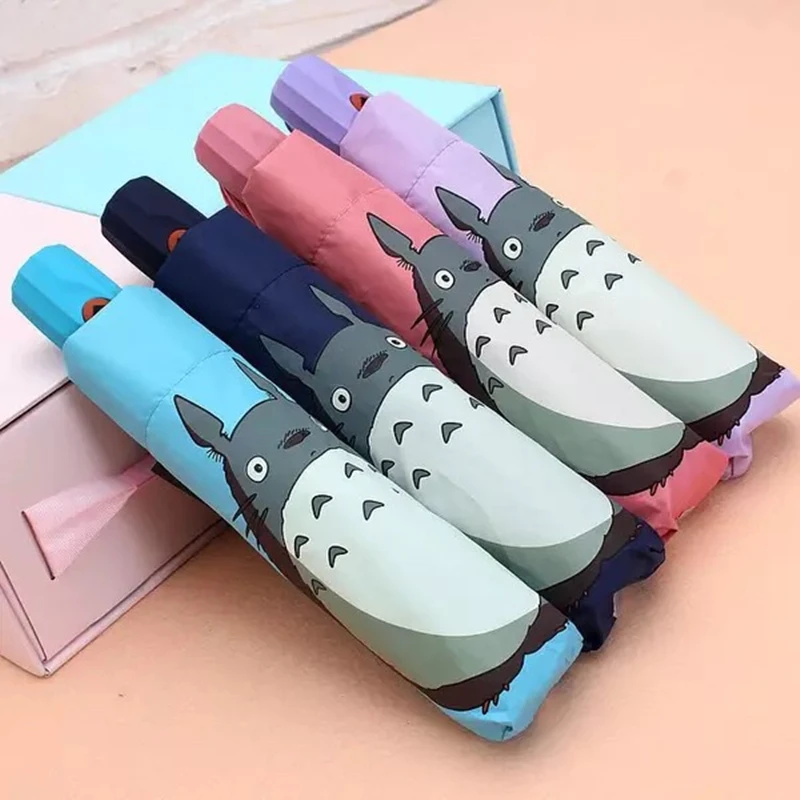 Мультфильм Тоторо узор Солнечный дождливый мода складной полностью