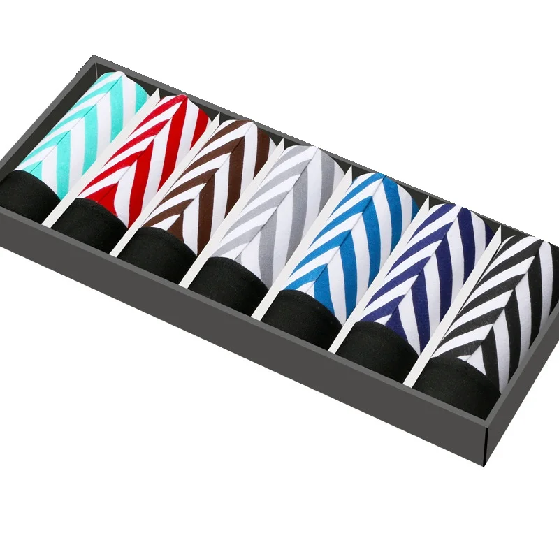 Givanildo 7 шт./лот мужские трусы боксеры Трусы разноцветные дышащие Ropa Interior bokser