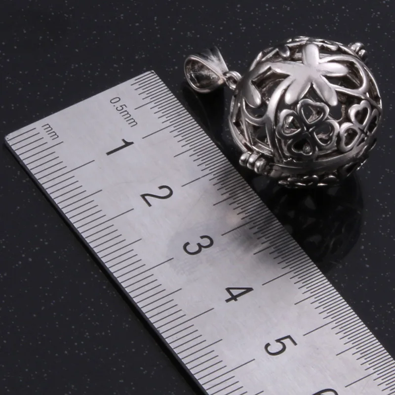 1 шт. ажурная клетка филигрань в форме цветка коробка с рассеивателем ожерелье