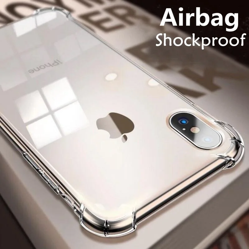 Soft Clear Phone Case for iPhone 8 7 Plus XS Max XR Thin Cover Coque 6 s 5 5s se iphone X 10 Cases |