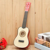 21 inch beginners children kids practice acoustic guitar ukulele wooden 6 string with pick guitar musical instrument