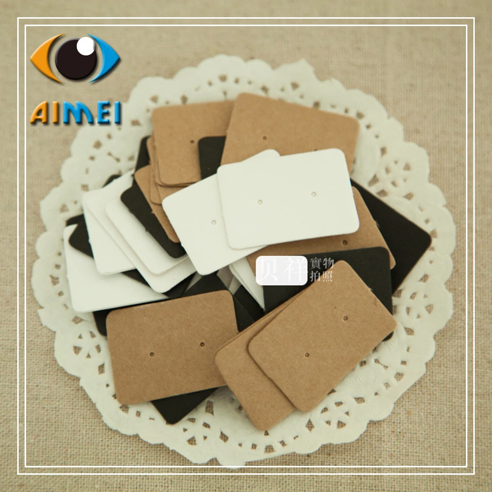 Маленькие бумажные этикетки для сережек из крафт бумаги 2 5 х 3 см|tag tag|paper piecespaper kraft