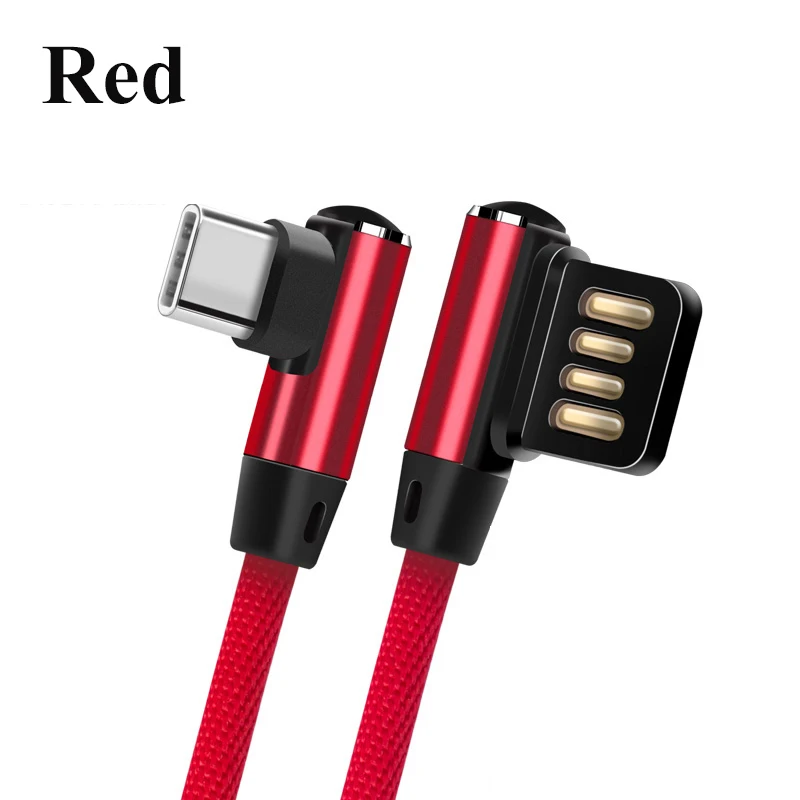 Suntaih [5-Pack] кабель type-C для Xiaomi mi9 Redmi note 7 Быстрая зарядка для samsung S10 S9 USB C двусторонний зарядный кабель для передачи данных - Цвет: Red