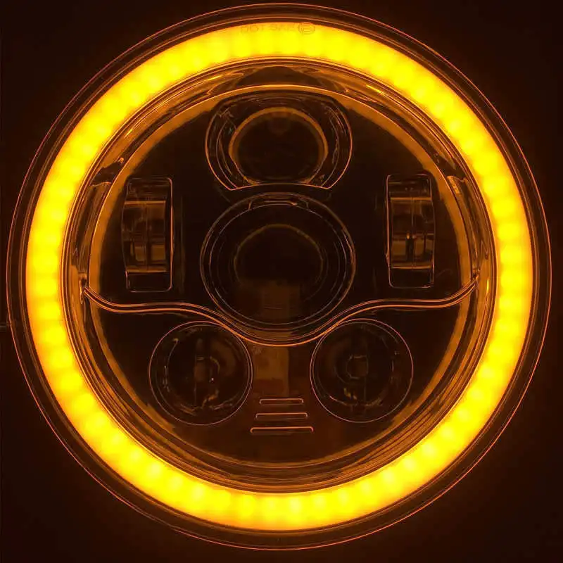 Для Land Rover 90/110 фары аксессуары 7 &quotкруглый светодиодный головной светильник