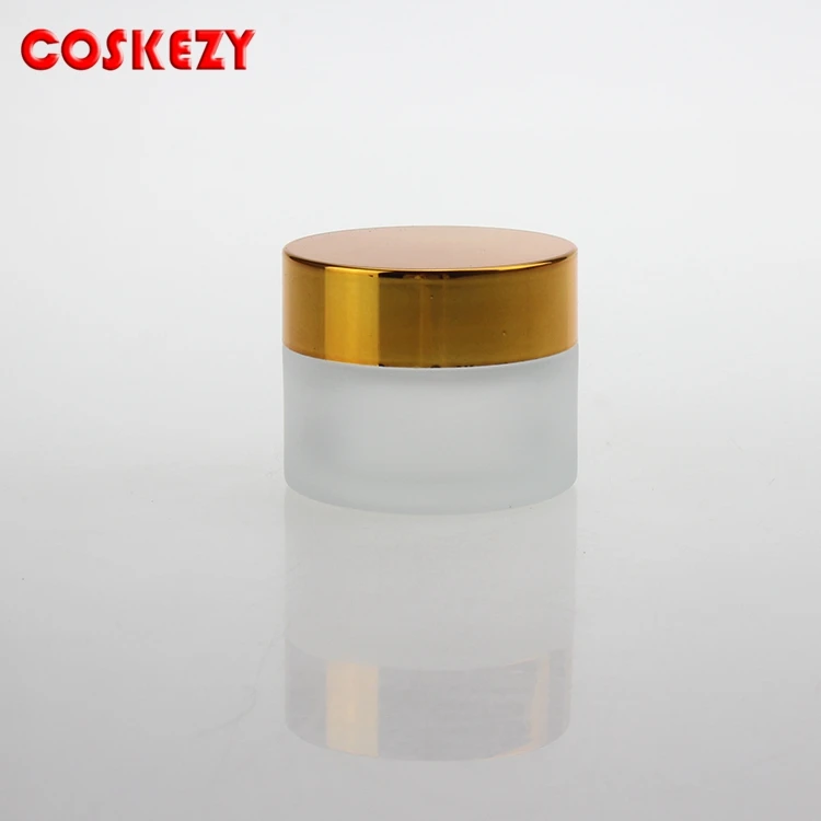 Wholesale 5ml Frosted Glass Jar For Cream Cosmetic Packaging Eye Jars With Aluminum Cap | Инструменты по уходу за кожей