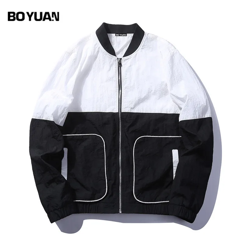 Boyuan мужской куртки пальто Для мужчин лоскутное Повседневное куртка 2017