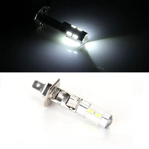 TOYL 2 шт 5 Вт H1 5630 SMD 10 светодиодный ламповый ампул лампа Feu Blanc DC 12V Voiture