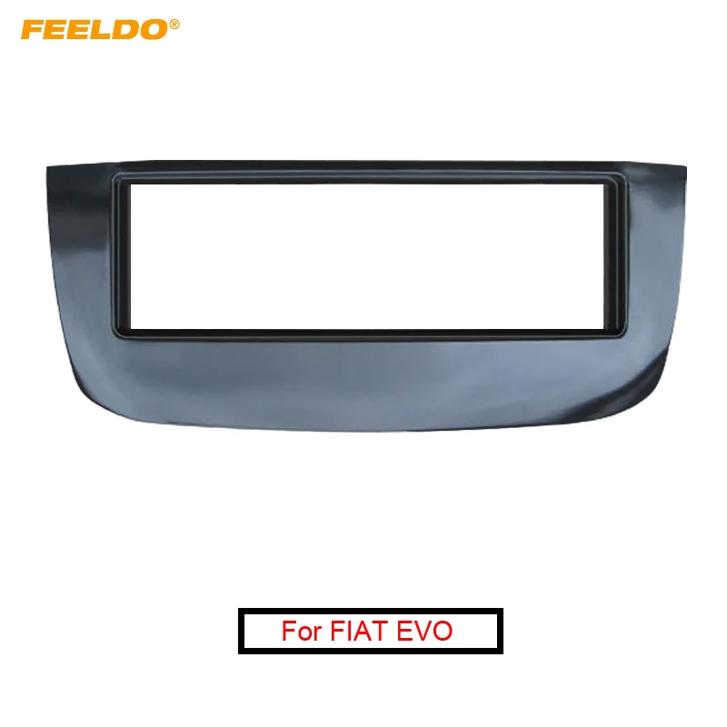 

FEELDO автомобильный один DIN CD радио Fascia Для FIAT EVO стерео пластина Лицевая панель рамка приборной панели комплект для установки отделки # AM5199