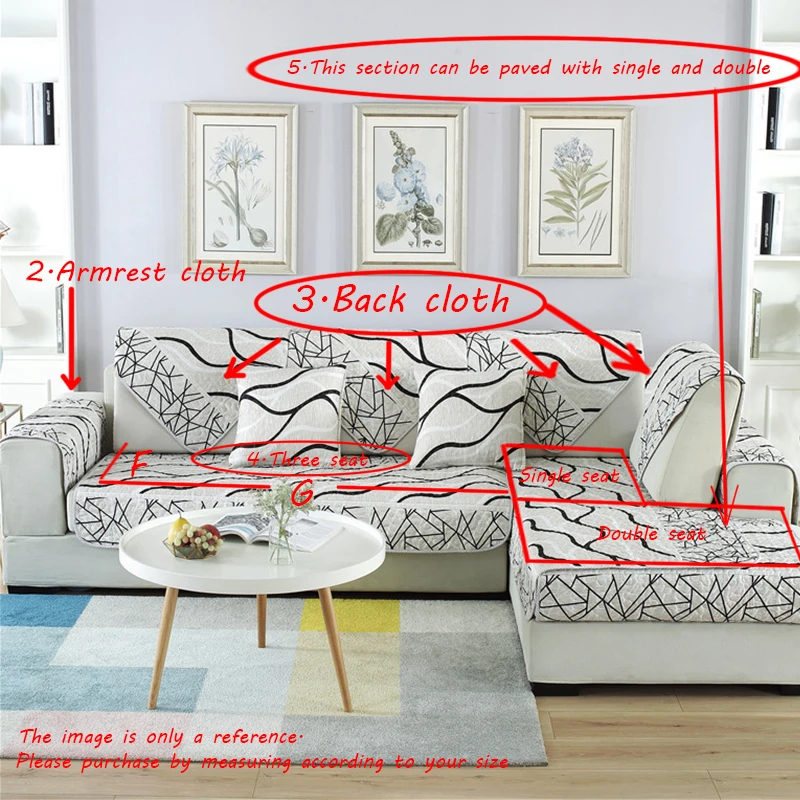Sofa Cover роскошный Европейский жаккардовый геометрический чехол для дивана в