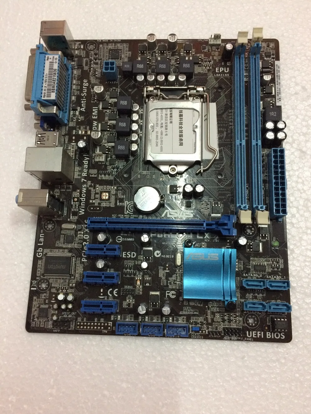 original desktop motherboard ASUS P8H61-M LX DDR3 LGA 1155 16GB H61 Core i7/Core i5/Core i3 Free shipping | Компьютеры и офис