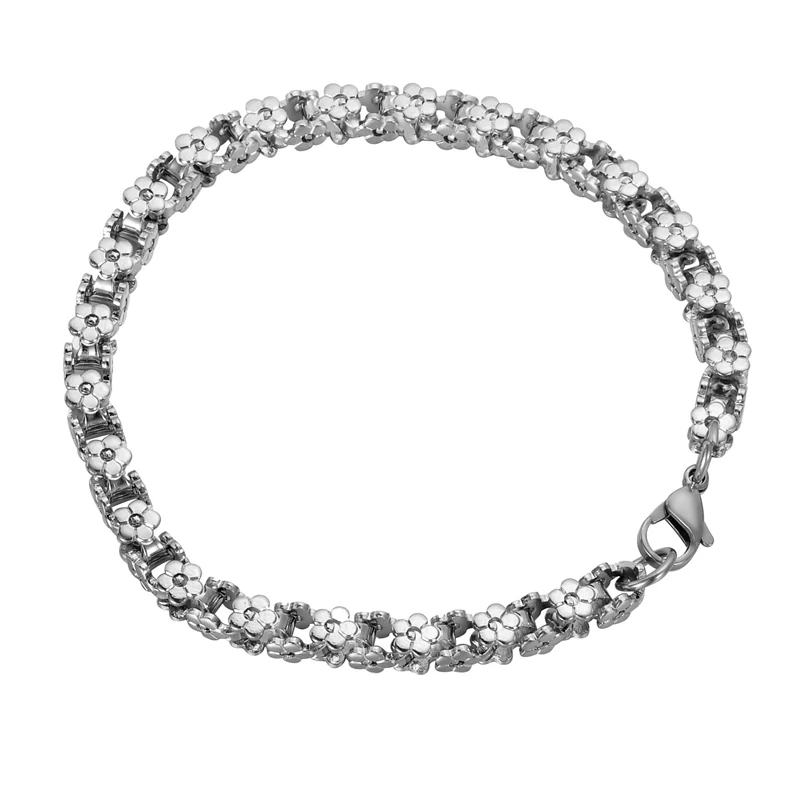 C 20cmx3mm FUNIQUE, простой браслет-цепочка из нержавеющей стали для мужчин, браслеты и браслеты для мужчин и женщин, хип-хоп, вечерние, панк-рок ювелирные изделия - Окраска металла: C 20cmx3mm