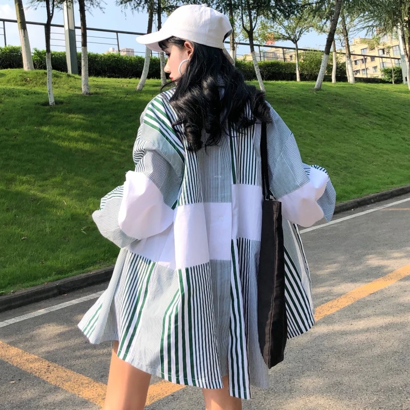 Уличная стильная женская одежда весна-осень 2019 Корейская тонкая Свободная