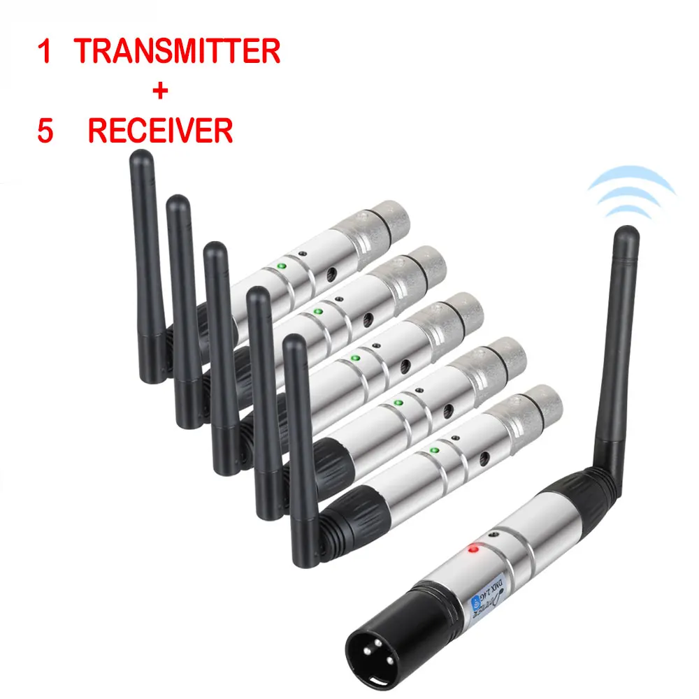 Donner DMX 512 беспроводной передатчик приемник 2,4G ISM сценический светильник контроллер расстояние 400 м для Dfi DJ диско-бар светильник ing US Plug
