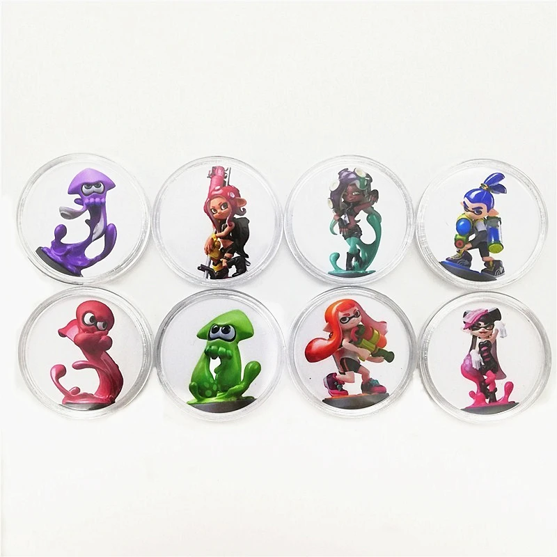 16 шт полный набор Splatoon 2 NFC игровая карта Amiibo коллекция монет NTAG215 наклейка печатная бирка для NS Switch 3DS Быстрая