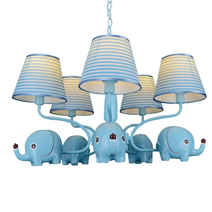 Lighting lights European style Elephant 5heads Iron Chandelier cartoon children's room men and girls bedroom ZA927656 | Лампы и