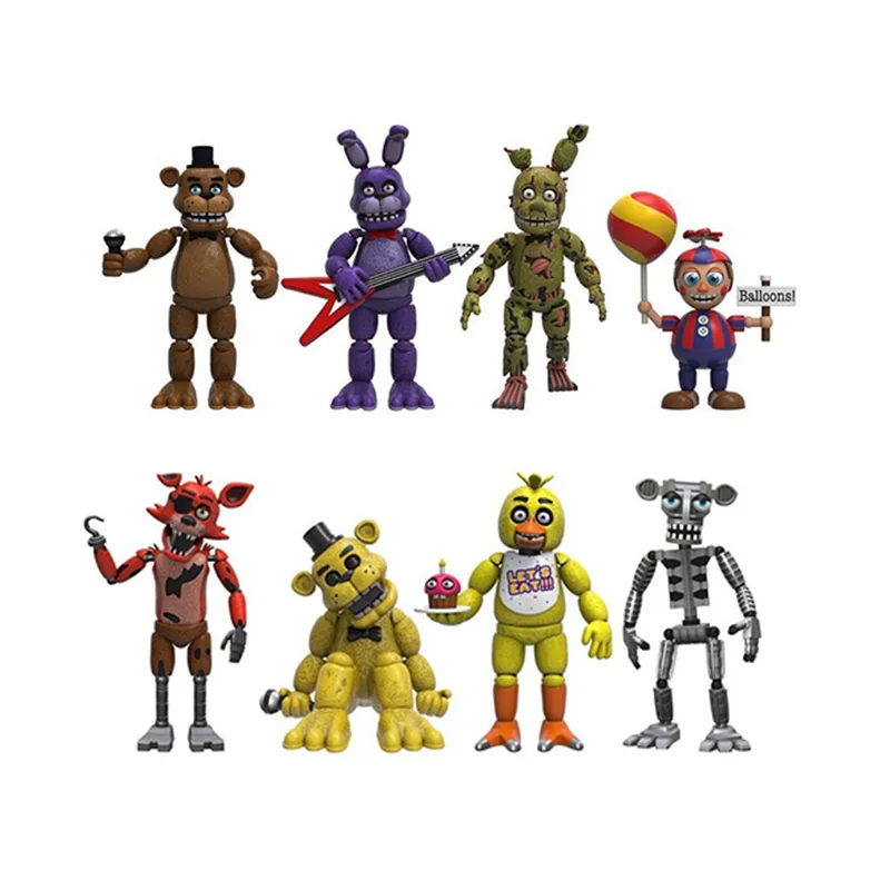 4 шт./лот 5 см фигурки в упаковке FNAF игрушки модели куклы|Игровые и трансформеры| |