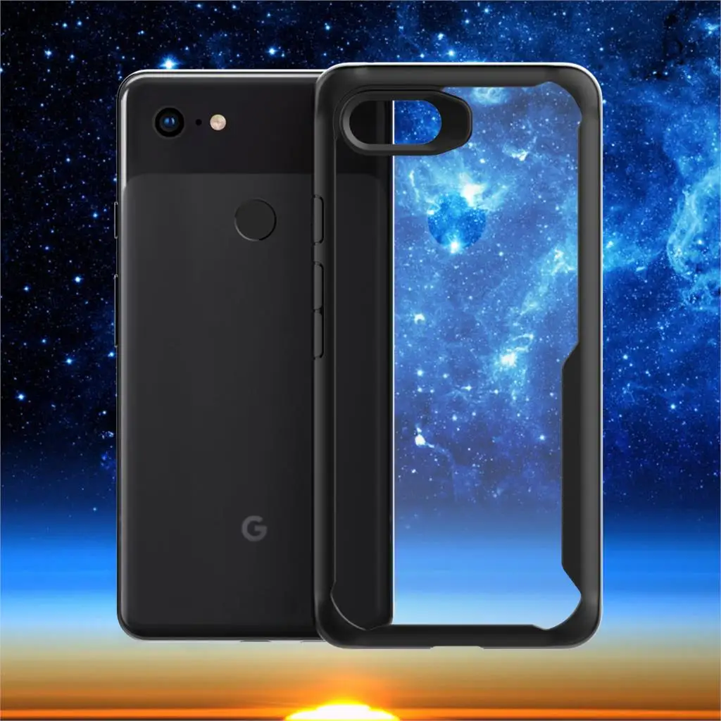 Чехол для Google Pixel 3 3XL мягкий силиконовый + прозрачный армированный защитный чехол