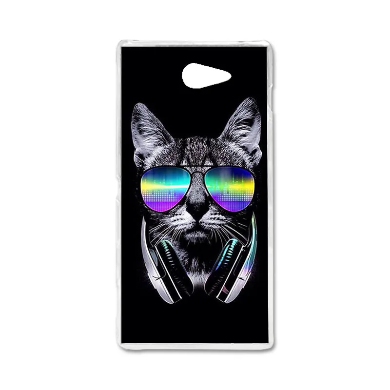 Силиконовый чехол для телефона, чехол для sony Xperia M2 D2302 S50H D2303 D2305 D2306, двойной чехол из ТПУ с милыми животными