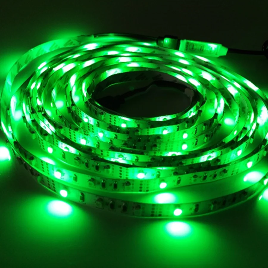Водонепроницаемый RBG светодиодный светильник 3528 SMD 60 светодиодов/м DC 5 В с USB вилкой питания Рождественская настольная декоративная лампа Светодиодная лента струнная лента
