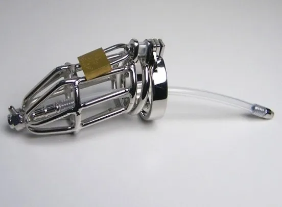 Новейшие мужские Нержавеющая сталь клетка для члена пениса кольцо целомудрия