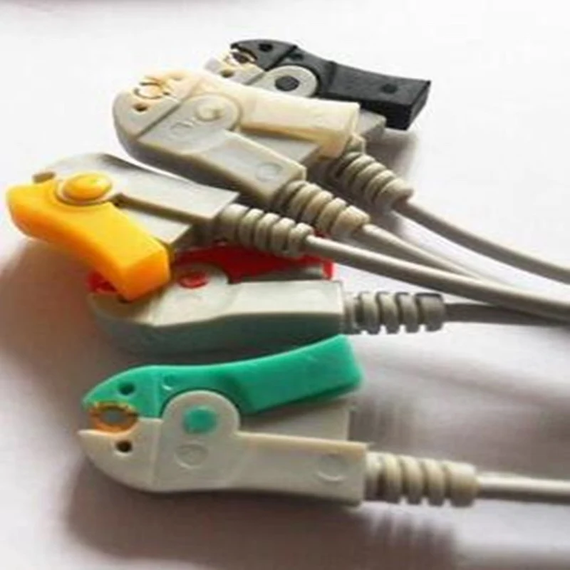 Совместим с Philips/HP 12Pin MP20/30/VM6 монитор пациента ЭКГ кабель цельный 5 выводов