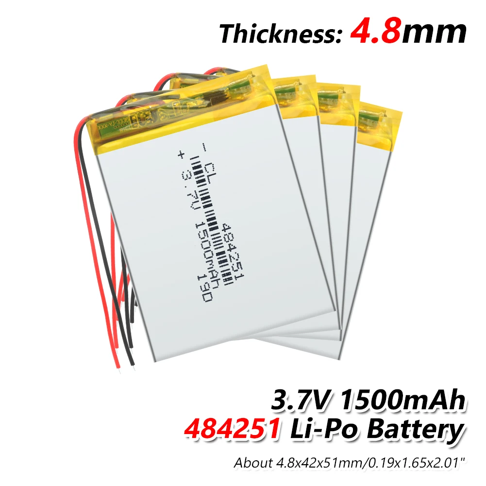 484251 3,7 V 1500mAh 504050 484251 литий-полимерный аккумулятор Li-Po батареи для планшетных ПК MP3 MP4 навигационные инструменты игрушки