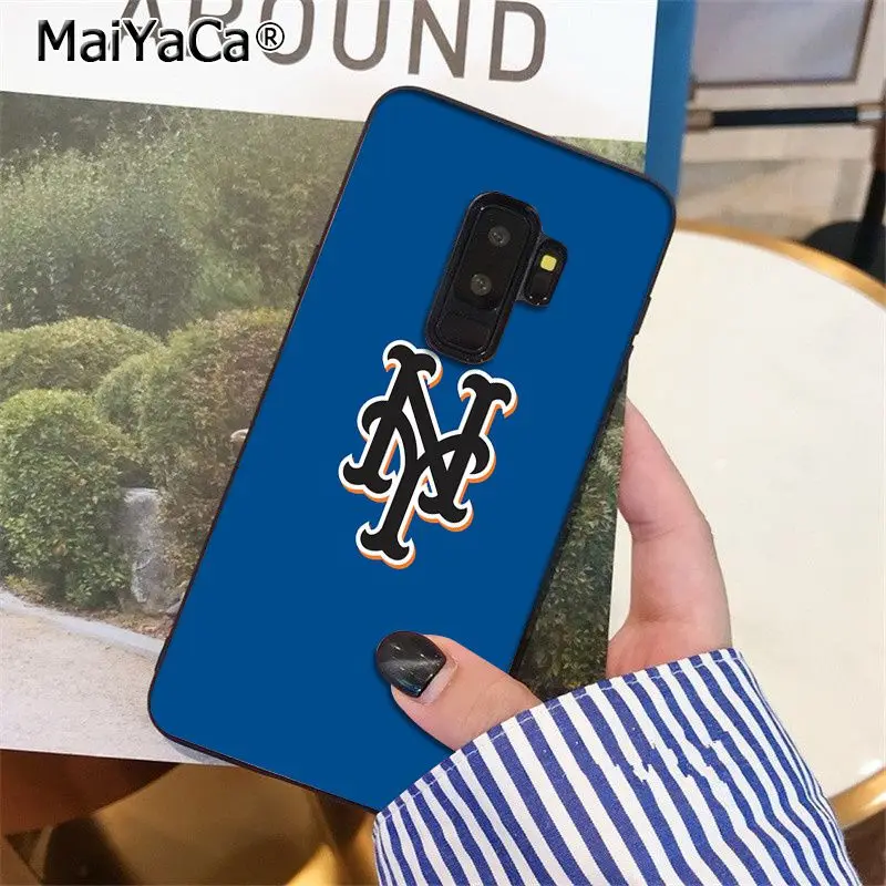 Мягкий силиконовый чехол для телефона MaiYaCa New York Mets из ТПУ Samsung S9 plus S5 S6 S6edge S6plus S7