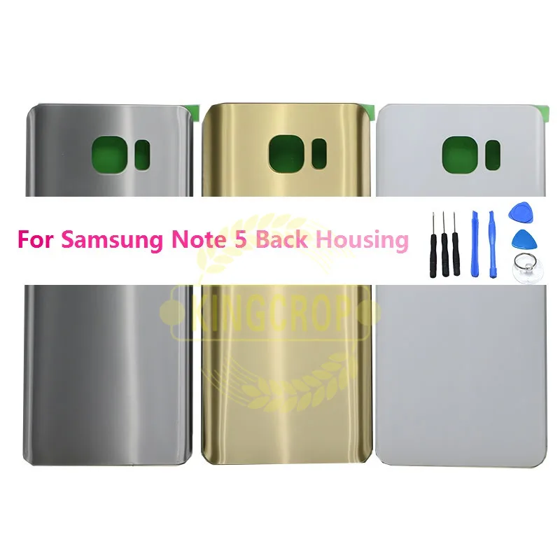 Задняя крышка батарейного отсека для SAMSUNG Galaxy Note 5 стеклянный корпус Note5 N920F Крышка