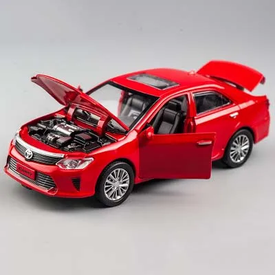 Красный 1/32 сплав Camry металлическая модель эвакуатора автомобиля игрушки Миниатюрные откатные звуковые модели игрушечных автомобилей для детей - Цвет: Красный