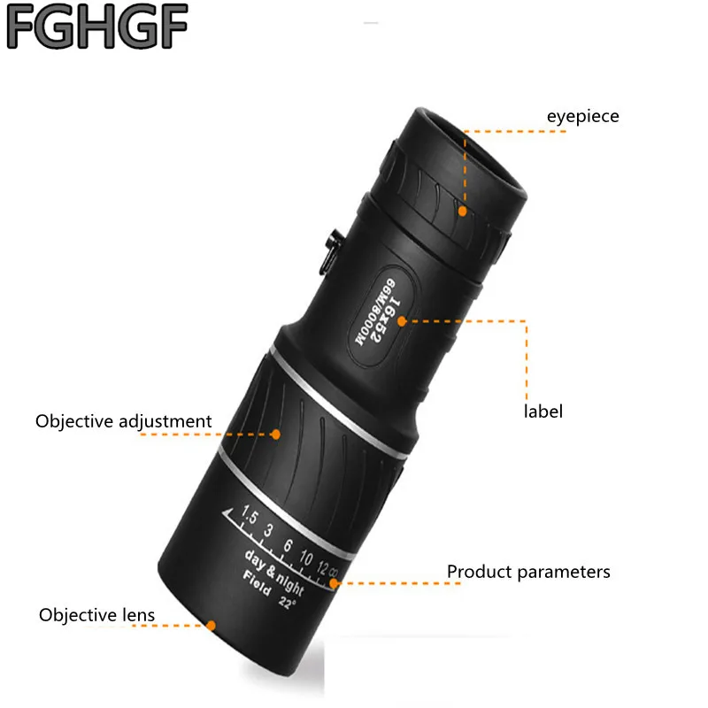 FGHGF SK-16X расстояние 1000 метров 16X ручной телескоп инструмент для выживания товары