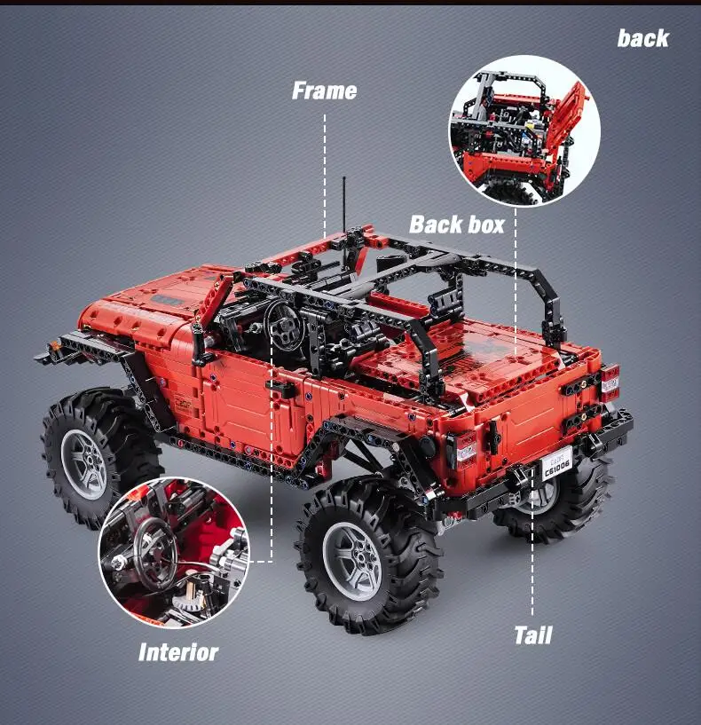 RC автомобиль авантюрист кирпичи Совместимость с Technic модель строительные блоки мальчики подарки дистанционное управление игрушки для детей